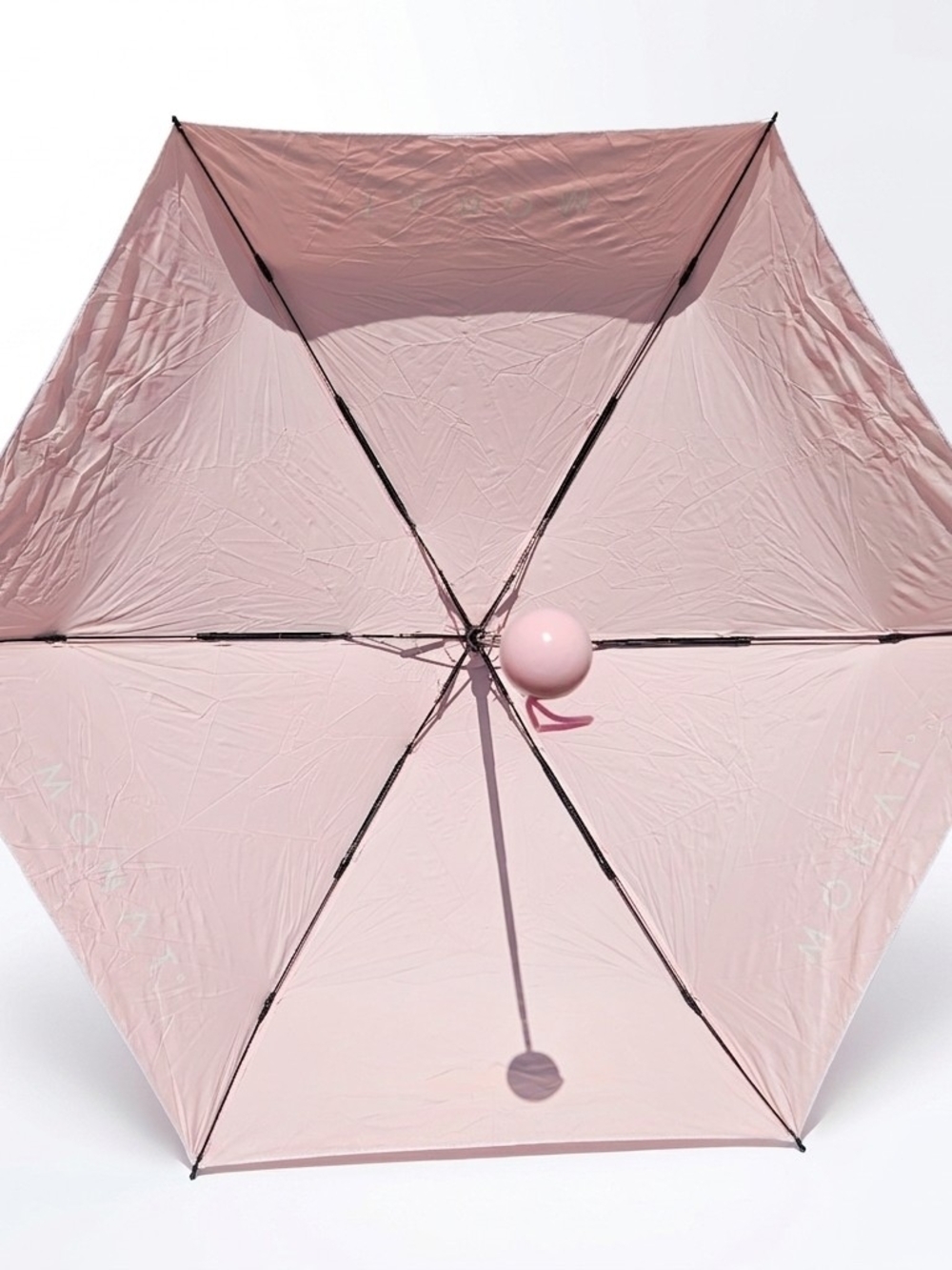 MONAT Pink Travel Umbrella with Matching Protective Case